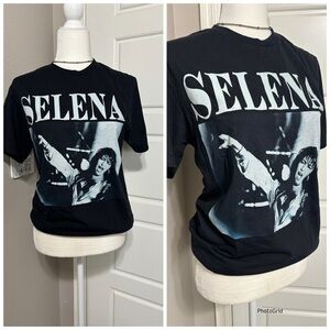 Selena Black Short Sleeve T